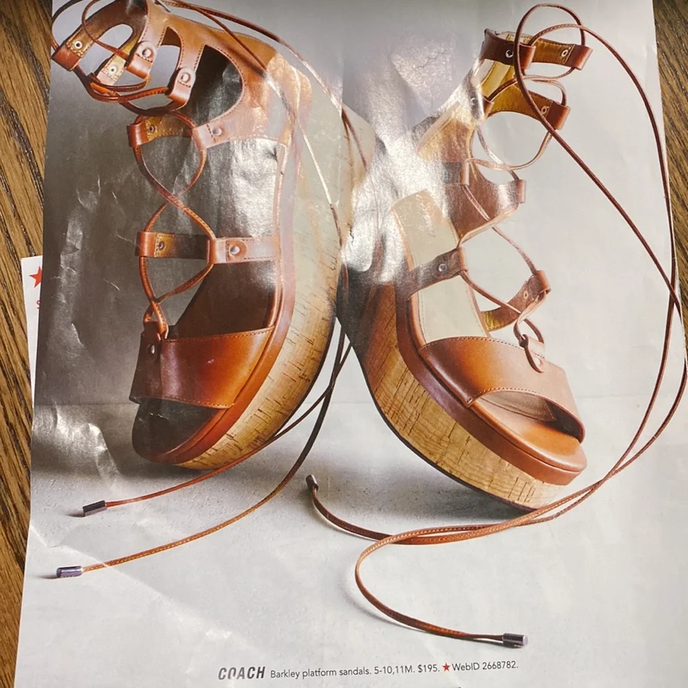 Brand new Coach Barkley semi matte calf in Saddle - Picture 2 of 8